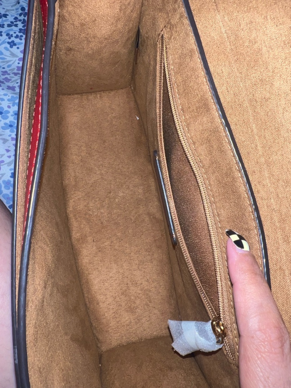 Coach Bright Red Leather Flap Crossbody with Gold-Tone Accent - Picture 6 of 7